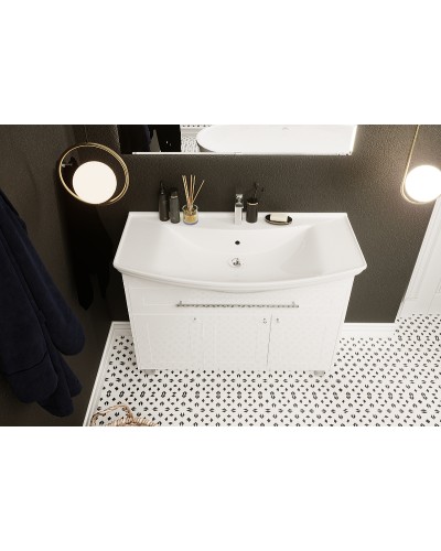 Тумба под раковину 1MarKa Lina Classic New 105Н У94491 Белый глянец