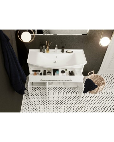 Тумба под раковину 1MarKa Lina Classic New 105Н У94491 Белый глянец