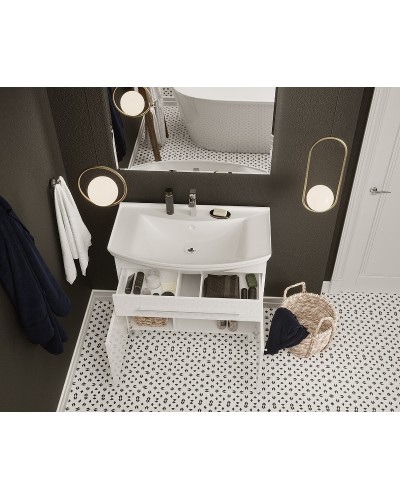 Тумба под раковину 1MarKa Lina Classic New 85Н У94494 Белый глянец