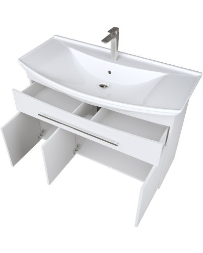 Тумба под раковину 1MarKa Lina New 105Н У94492 Белый глянец