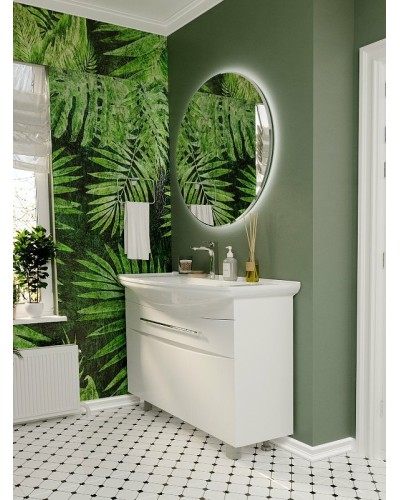 Тумба под раковину 1MarKa Lina New 105Н У94492 Белый глянец