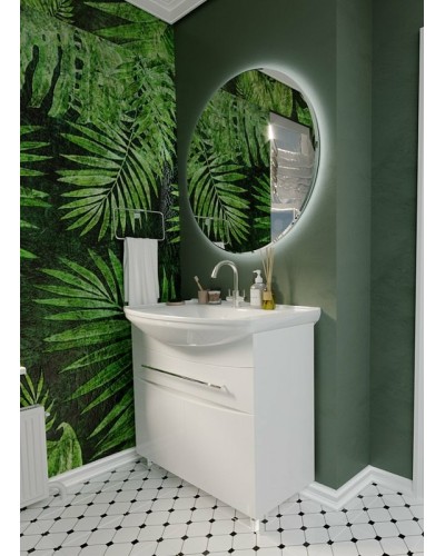 Тумба под раковину 1MarKa Lina New 85Н У94493 Белый глянец