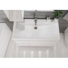 Тумба под раковину 1MarKa Cube 100Н У79527 Белый глянец