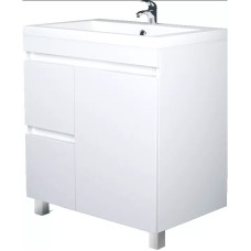 Тумба под раковину 1MarKa Cube 75Н У79532 Белый глянец