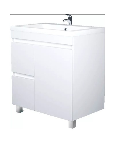 Тумба под раковину 1MarKa Cube 75Н У79532 Белый глянец