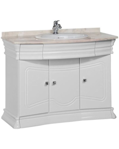 Тумба под раковину Aquanet Греция 110 171545 Белая Swarovski