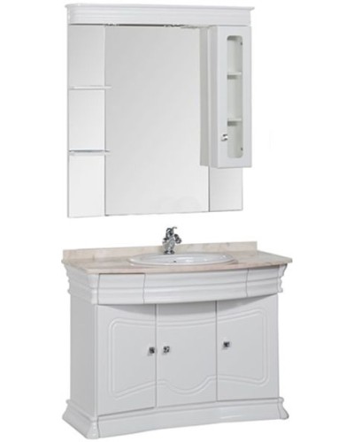 Тумба под раковину Aquanet Греция 110 171545 Белая Swarovski