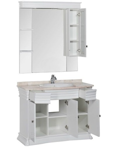 Тумба под раковину Aquanet Греция 110 171545 Белая Swarovski