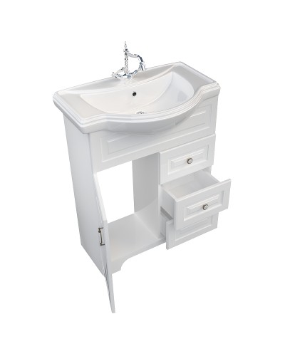 Тумба под раковину 1MarKa Прованс New 65Н У94488 Белый глянец