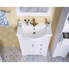 Тумба под раковину 1MarKa Прованс New 65Н У94488 Белый глянец