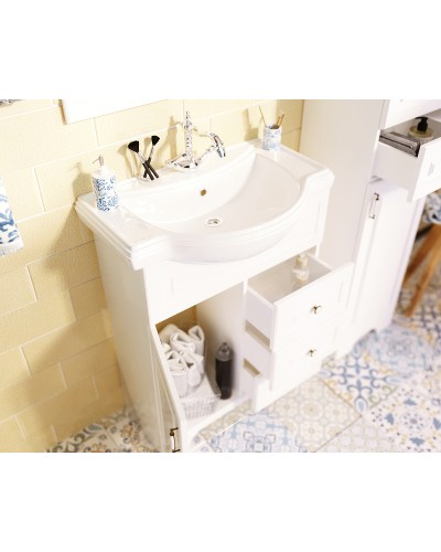 Тумба под раковину 1MarKa Прованс New 65Н У94488 Белый глянец