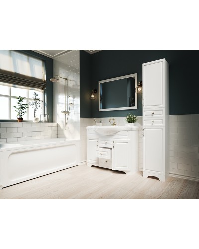 Тумба под раковину 1MarKa Прованс New 80Н У94490 Белый глянец