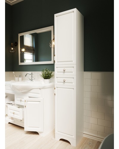 Тумба под раковину 1MarKa Прованс New 80Н У94490 Белый глянец