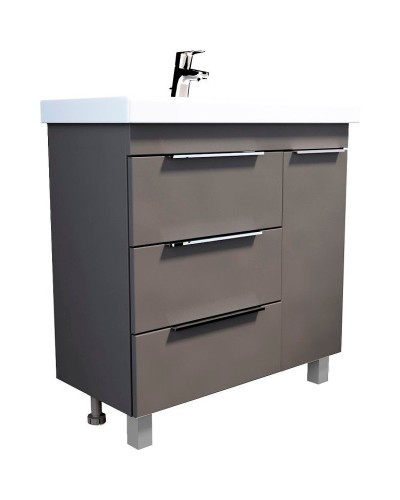 Тумба под раковину 1MarKa Gaula 80Н У92546 Графит матовый
