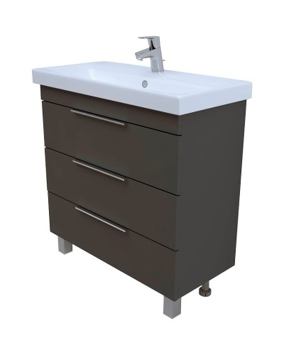 Тумба под раковину 1MarKa Gaula 60Н У92545 Графит матовый