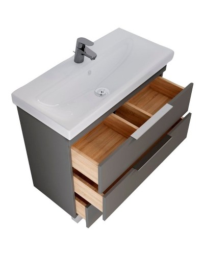 Тумба под раковину 1MarKa Gaula 60Н У92545 Графит матовый