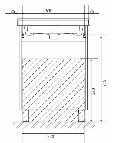 Тумба под раковину 1MarKa Gaula 60Н У92515 White