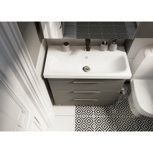 Тумба под раковину 1MarKa Gaula 80Н У92547 Графит матовый