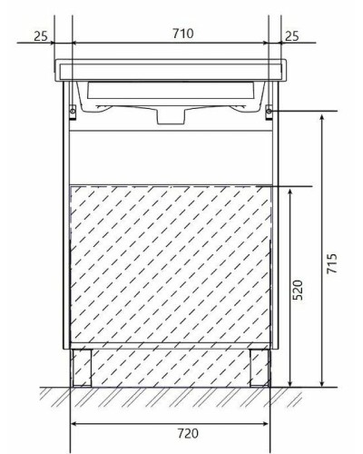 Тумба под раковину 1MarKa Gaula 80Н У92517 White