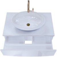 Тумба под раковину 1MarKa Nega 60П Ц0000002812 подвесная Белый глянец