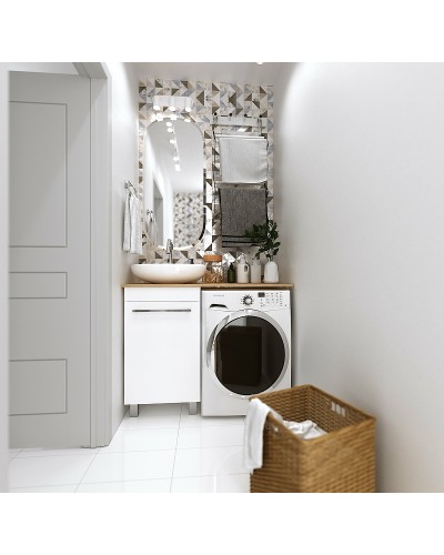 Тумба под раковину 1MarKa Wash 48Н Ц0000002638 Белый глянец