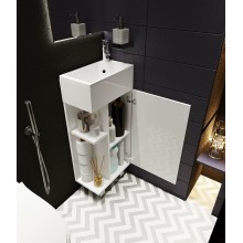 Тумба с раковиной 1MarKa Laura 40Н R У85928 Белый глянец