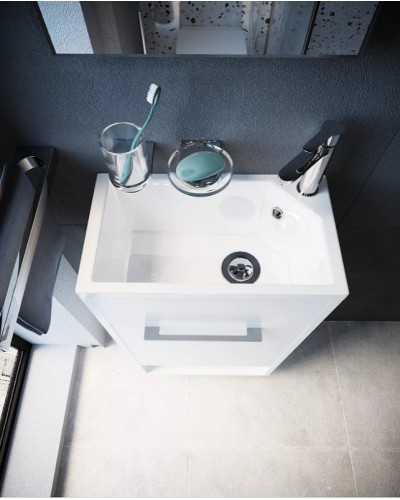 Тумба с раковиной 1MarKa Lira 40Н R У85920 Белый глянец