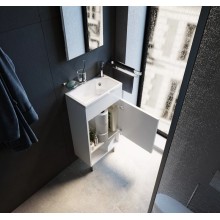 Тумба с раковиной 1MarKa Lira 40Н R У85920 Белый глянец