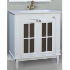 Тумба с раковиной белый глянец 78 см Atoll Милана