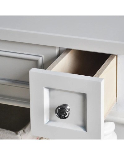 Тумба с раковиной слоновая кость серебряная патина 95 см Atoll Джулия