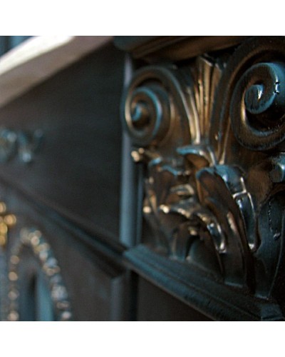 Тумба с раковиной аквамарин золотая патина 88 см Atoll Венеция