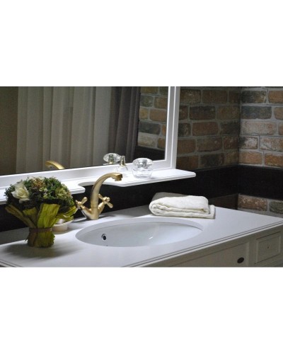 Тумба с раковиной белый матовый 116,5 см Atoll Марсель NEW