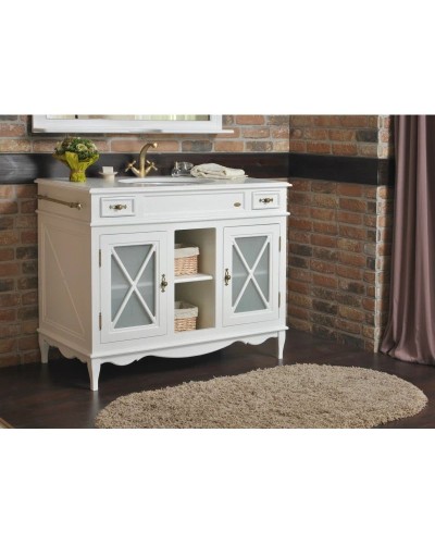 Тумба с раковиной белый матовый 116,5 см Atoll Марсель NEW