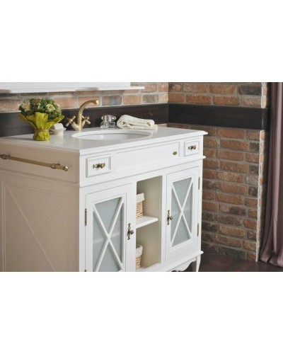 Тумба с раковиной белый матовый 116,5 см Atoll Марсель NEW