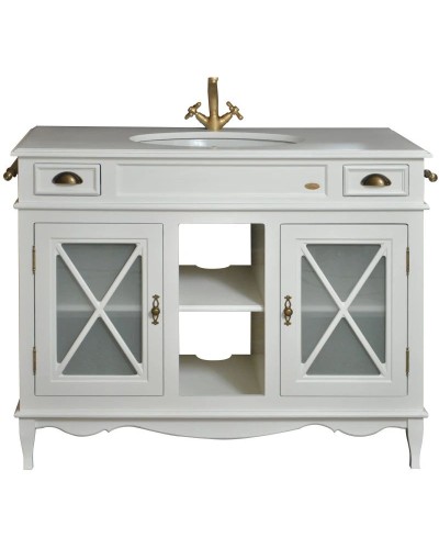 Тумба с раковиной белый матовый 116,5 см Atoll Марсель NEW