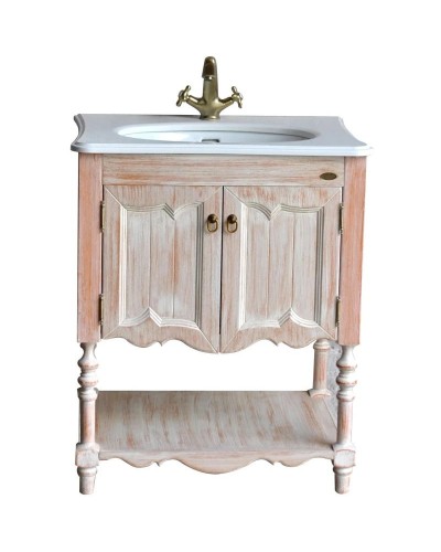 Тумба с раковиной персик 75 см Atoll Флоренция