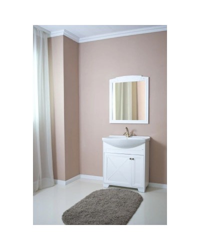 Тумба с раковиной белый матовый 76 см Atoll Палермо PALERMO76TWMAT