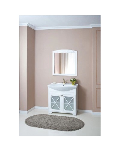 Тумба с раковиной белый матовый 87 см Atoll Палермо PALERMO87TWMAT/ST