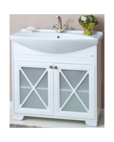 Тумба с раковиной белый матовый 87 см Atoll Палермо PALERMO87TWMAT/ST