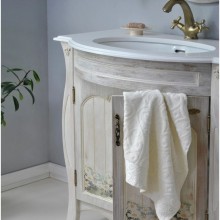 Тумба с раковиной белое дерево 86 см Atoll Ривьера
