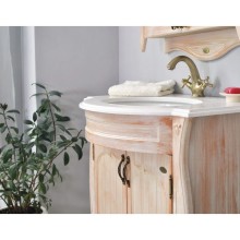 Тумба с раковиной персик 86 см Atoll Ривьера