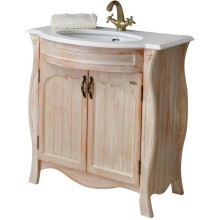 Тумба с раковиной персик 86 см Atoll Ривьера