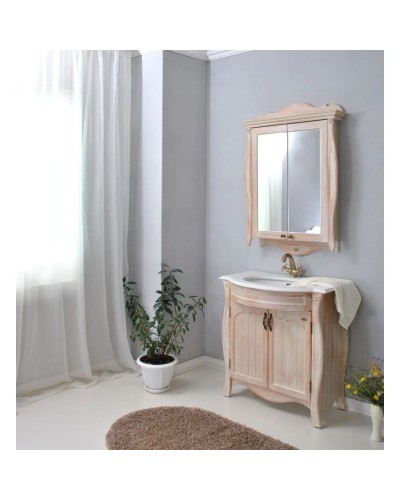 Тумба с раковиной персик 86 см Atoll Ривьера