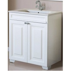 Тумба с раковиной белый глянец 78 см Atoll Мальта