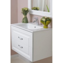 Тумба с раковиной белый матовый 78 см Atoll Валери