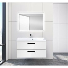 Тумба под раковину BelBagno Aurora 90 AURORA-900-2C-SO-BL подвесная Bianco Lucido