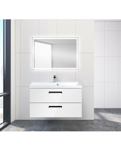 Тумба под раковину BelBagno Aurora 90 AURORA-900-2C-SO-BL подвесная Bianco Lucido