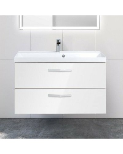 Тумба под раковину BelBagno Aurora 90 AURORA-900-2C-SO-BL подвесная Bianco Lucido