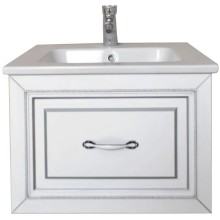 Тумба с раковиной белый матовый 60,5 см Atoll Валери