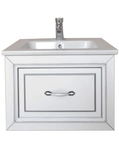 Тумба с раковиной белый матовый 60,5 см Atoll Валери